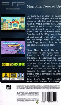 Mega Man - Powered Up (EU) box cover back